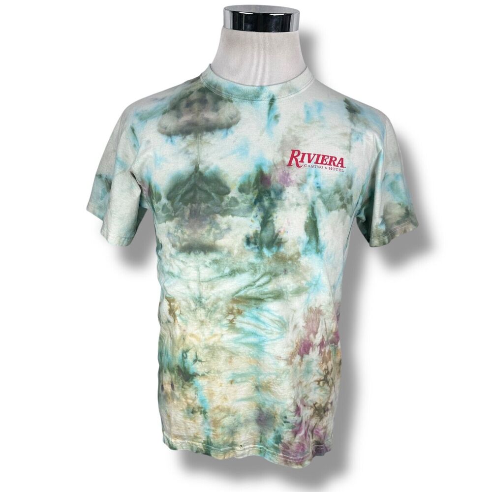 Riviera Casino Crazy Girls 25 25th Anniversary T-Shirt Men's Medium Y2K Tie‎ Dye